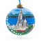 Hallgrimskirkja Church of Hallgrímur, Reykjavík, Iceland Glass Christmas Ornament